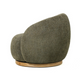 MIAMI SWIVEL CHAIR XL W/WOOD BASE - MOSS GREEN
