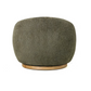 MIAMI SWIVEL CHAIR XL W/WOOD BASE - MOSS GREEN