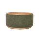 MIAMI TRAY OTTOMAN XL W/WOOD BASE - MOSS GREEN