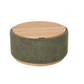 MIAMI TRAY OTTOMAN XL W/WOOD BASE - MOSS GREEN