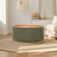MIAMI TRAY OTTOMAN XL W/WOOD BASE - MOSS GREEN