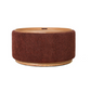 MIAMI TRAY OTTOMAN XL W/WOOD BASE - BURNT OCHRE