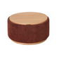 MIAMI TRAY OTTOMAN XL W/WOOD BASE - BURNT OCHRE