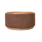 MIAMI TRAY OTTOMAN XL W/WOOD BASE - TOBACCO