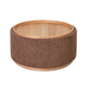 MIAMI TRAY OTTOMAN XL W/WOOD BASE - TOBACCO