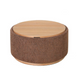 MIAMI TRAY OTTOMAN XL W/WOOD BASE - TOBACCO