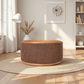 MIAMI TRAY OTTOMAN XL W/WOOD BASE - TOBACCO