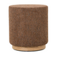 MIAMI OTTOMAN W/WOOD BASE - TOBACCO