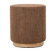 MIAMI OTTOMAN W/WOOD BASE - TOBACCO