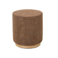 MIAMI OTTOMAN W/WOOD BASE - TOBACCO