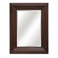 SOLID WOOD BEVELLED MIRROR DARK OAK