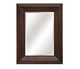 SOLID WOOD BEVELLED MIRROR DARK OAK
