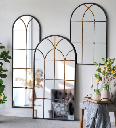 ANTIQUED WALL MIRROR C