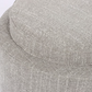 LUNA OTTOMAN - TAUPE W/ REVERSIBLE ASH WOODEN TRAY