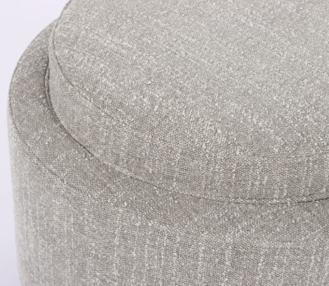 LUNA OTTOMAN - TAUPE W/ REVERSIBLE ASH WOODEN TRAY