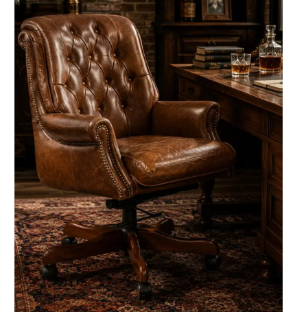 BANKERS CHAIR - VINTAGE CIGAR BROWN