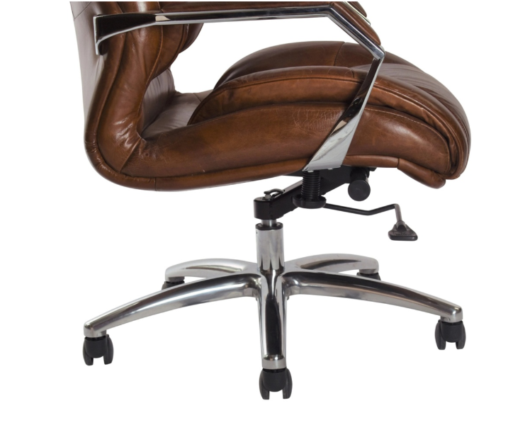 GM DESK CHAIR - VINTAGE CIGAR BROWN