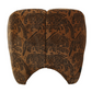 HUNTRESS ACCENT CHAIR - CHENILLE FABRIC - TIGER / BROWN