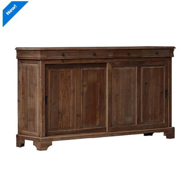 MANOR SIDEBOARD WITH SLIDING DOORS - RECLAIMED ELM