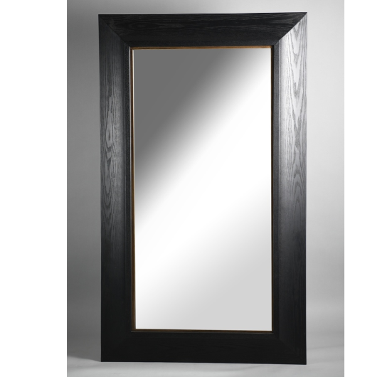 BLACK OAK RECTANGLE WALL MIRROR