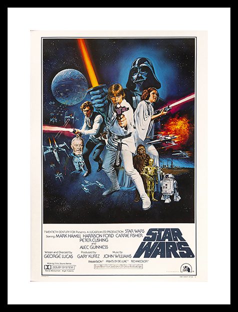 Star Wars 1 A New Hope Framed Print