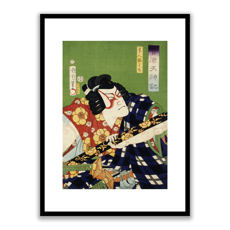 Portraits of an Actor by Toyohara Kunichika Framed Print - TK002