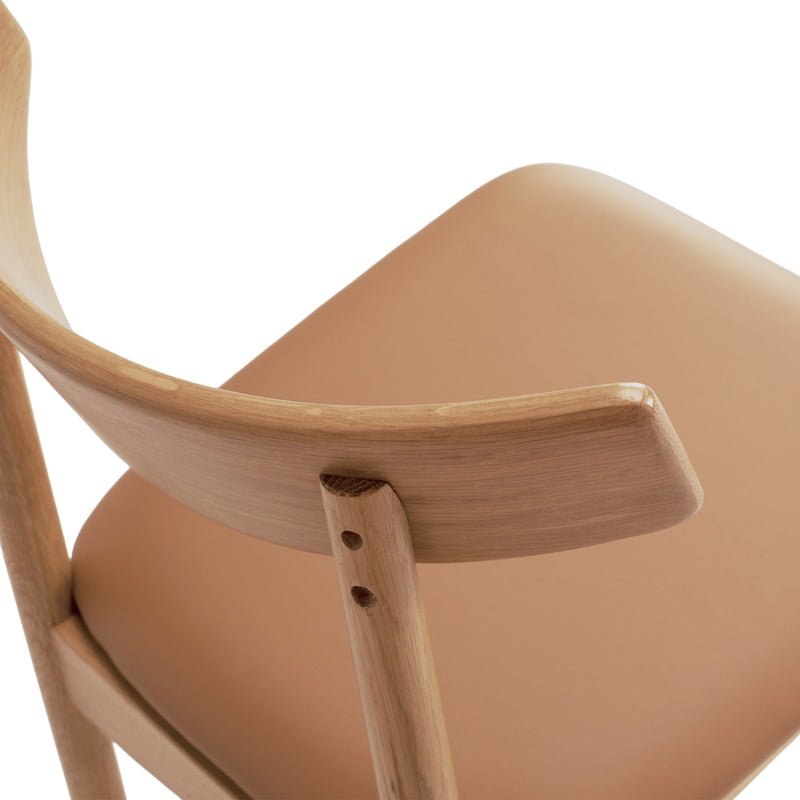 Wagner Barstool Natural Oak Tan PU