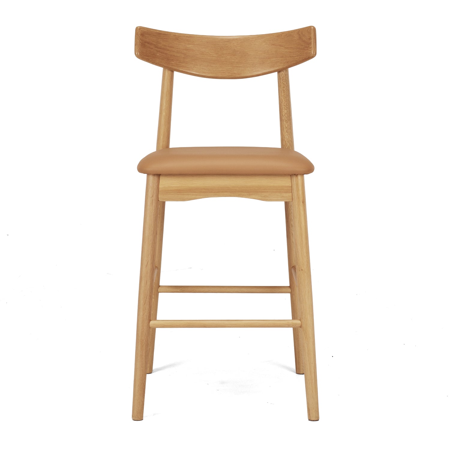 Wagner Barstool Natural Oak Tan PU