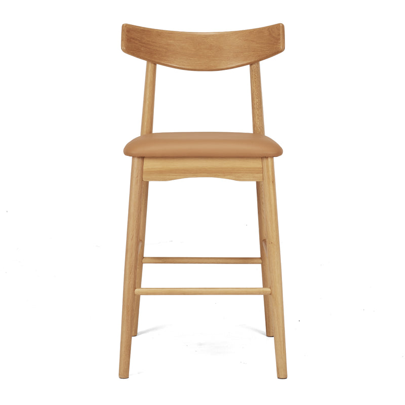 Wagner Barstool Natural Oak Tan PU