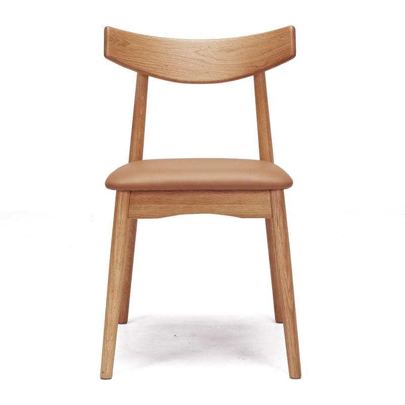 Wagner Chair Natural Oak Tan PU
