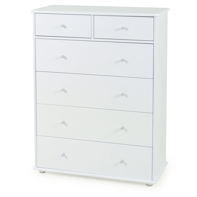 Ablaze 6 Drawer Chest White
