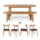 ARC Dining Table 200 (Natural Oak) - FLOOR MODEL + x1 Bench + x4 Wagner Chairs! - PACKAGE DEAL!