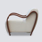 ASCOT CLUB CHAIR W/ WHITE TEDDY FABRIC