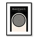 Bauhaus Black Circle Framed Print