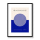 Bauhaus Blue 1 Framed Print