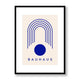 Bauhaus Blue 2 Framed Print