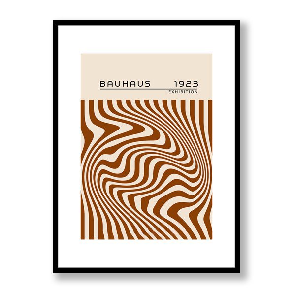 Bauhaus Brown 1 Framed Print