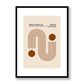 Bauhaus Brown 2 Framed Print