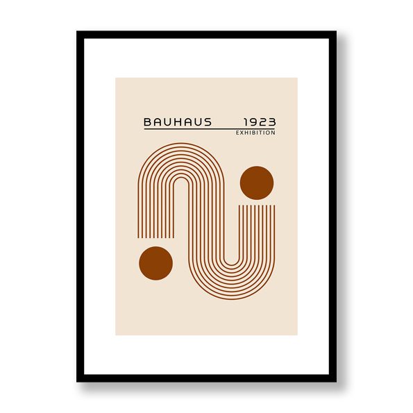 Bauhaus Brown 2 Framed Print