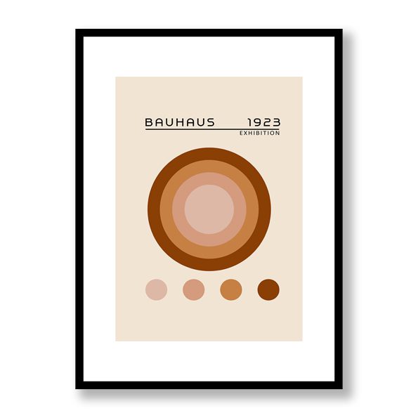 Bauhaus Brown 3 Framed Print