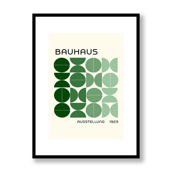 Bauhaus Green 2 Framed Print