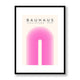 Bauhaus Pink 1 Framed Print