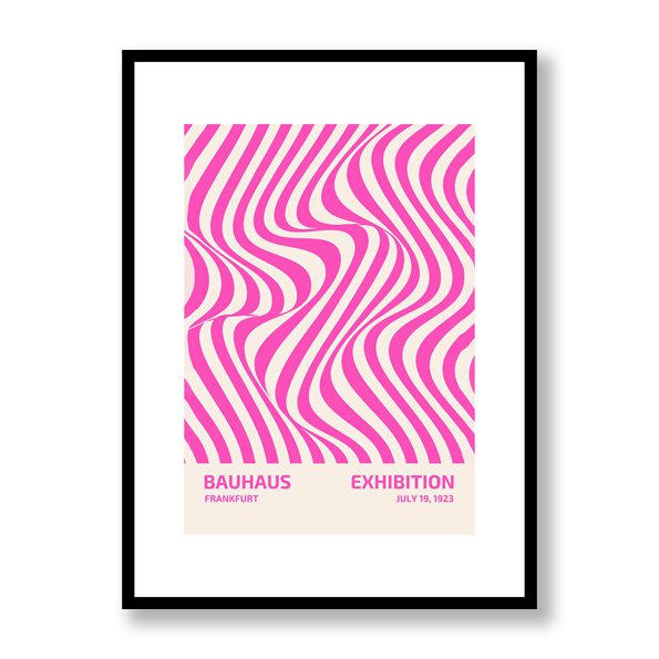 Bauhaus Pink 2 Framed Print