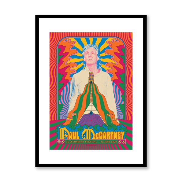 Paul McCartney at Glastonbury Framed Print - BEAT0005