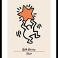 Keith Harring Star Framed Print