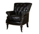 HARRINGTON LEATHER ARMCHAIR BELON BLACK