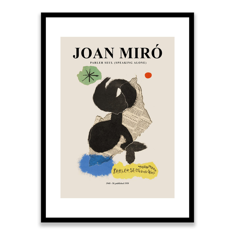Joan Miro Parler Seul (Speaking Alone) Framed Print