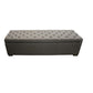 LAMBTON LINEN OTTOMAN BLANKET BOX - GREY LINEN