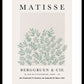 Matisse Sage Green set of Framed Prints