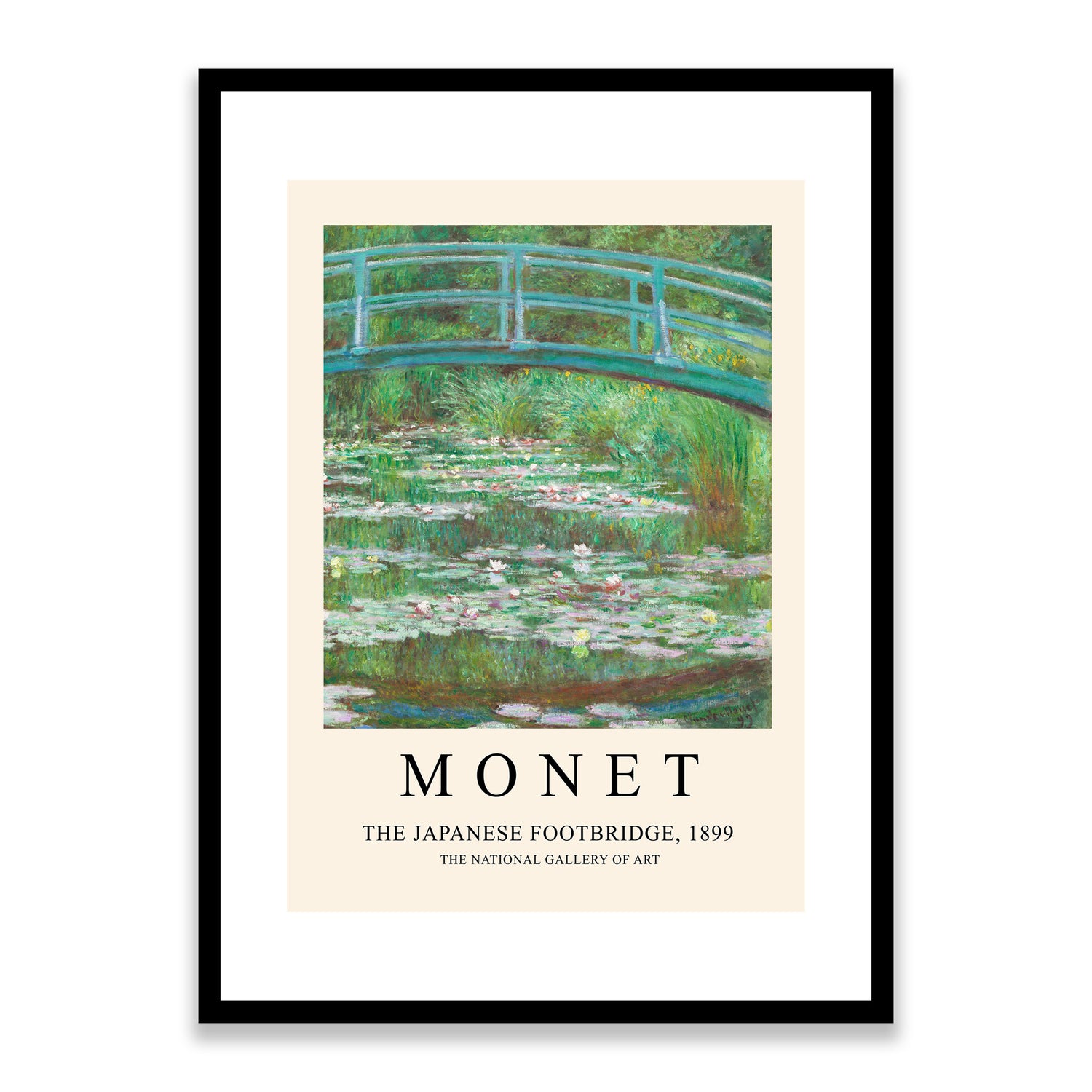 Monet The Japanese Footbridge 1899 Framed Print